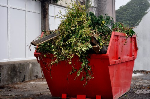 Professional waste removal team handling general waste materials